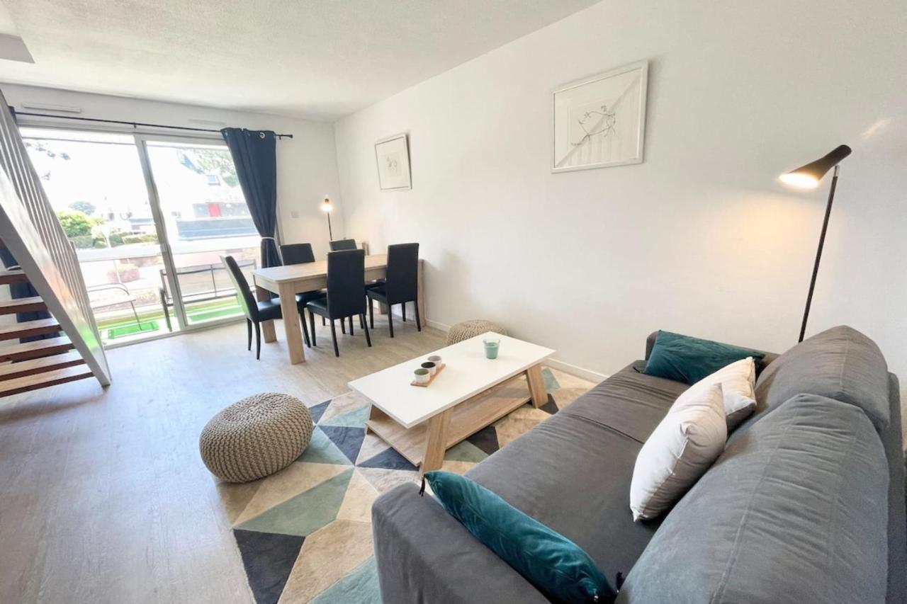 T3 Duplex Top Cosy Balcon 300M Des Plages Carnac Exteriör bild